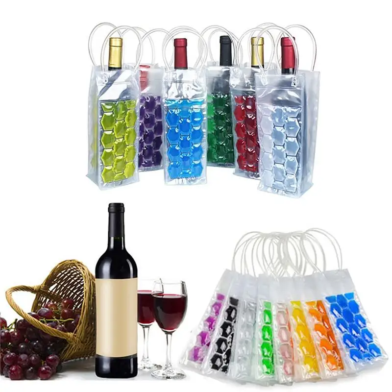 1PC Wine Bottle Freezer Bag Beer Chiller Cooler Bag Ice Cooling Gel Holder Carrier Portable Liquor Ice-Cold Tools &Chillers PVC