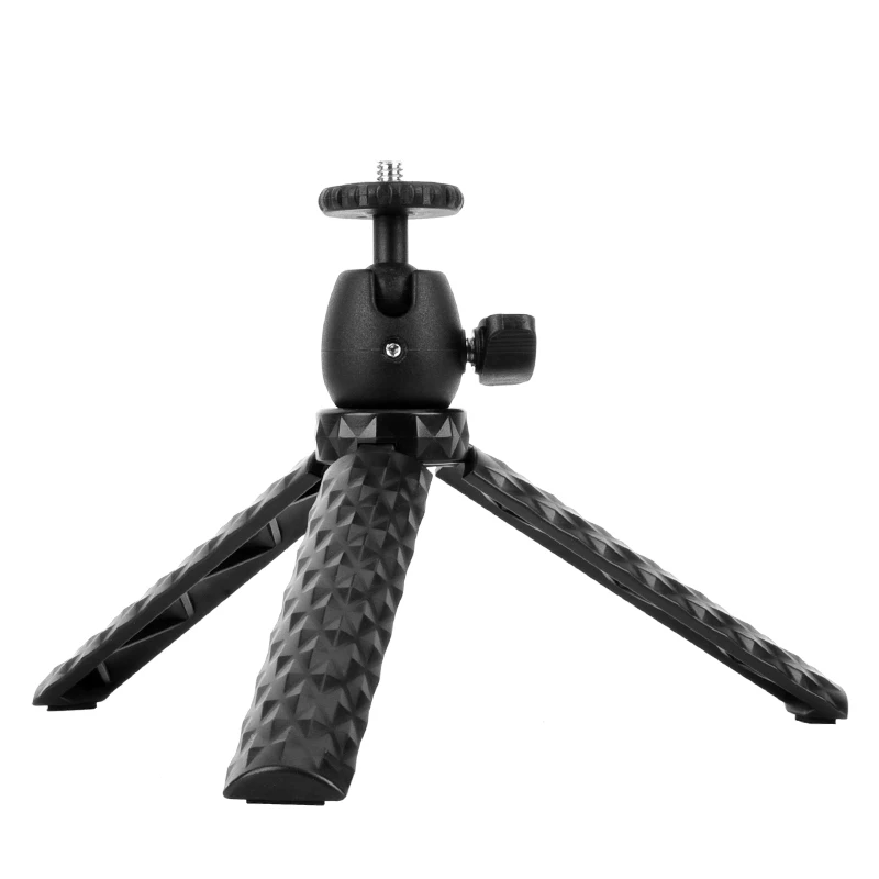 Mini tripé qzsd., suporte de mesa leve com montagem de telefone para iphone, samsung e outros smartphones com câmera compacta dv.