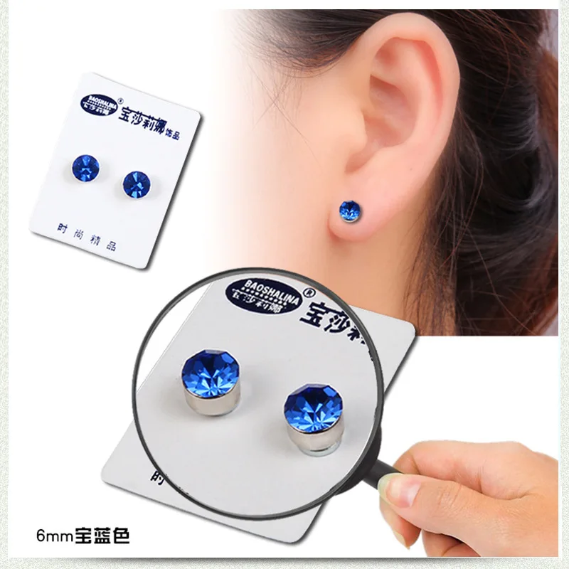 1 Pair Magnetic Earrings Slimming Earrings To Lose Weight Health Jewelry Magnet Of Lazy Paste Slim Product Accessor