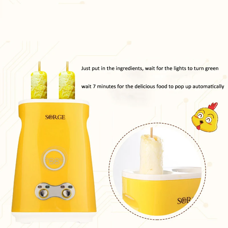 220V Electric Automatic Omelette Dual Egg Roll Maker Double Switch Boil Cooking Eggs cup Sausage Machine Cooker Breakfast Maker