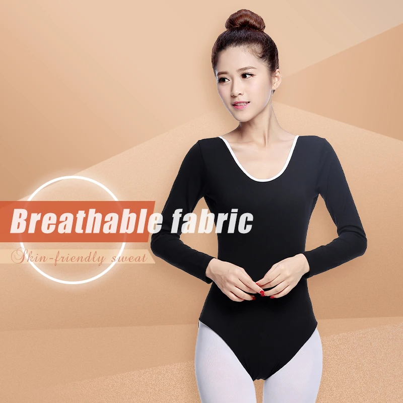 Justaucorps de Ballet à Col Rond pour Fille, Costume de brevClassique, Document Pur, Justaucorps