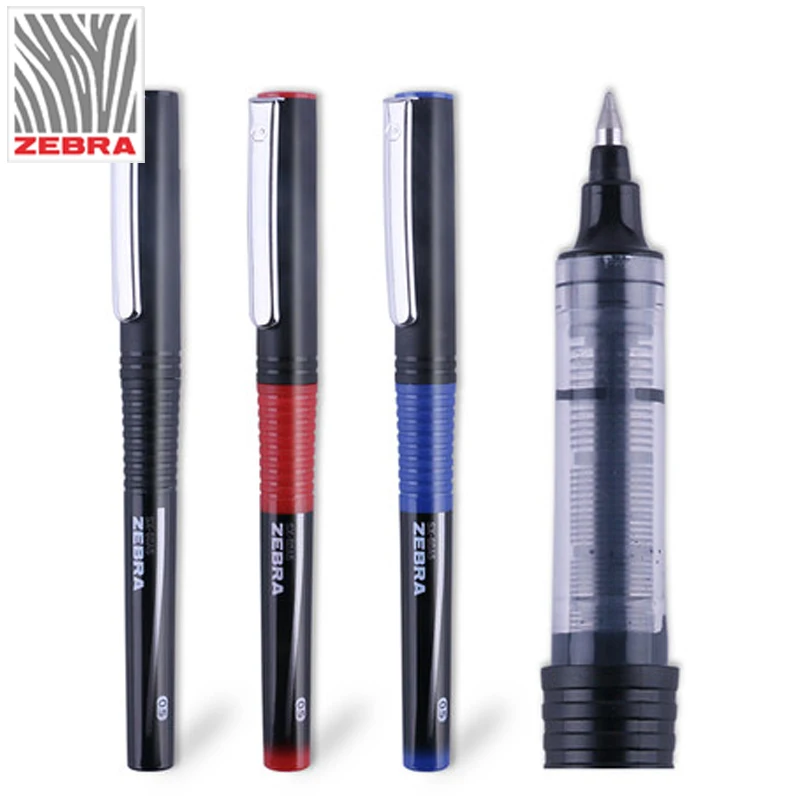 10pcs ZEBRA Gel Pen SX-60A5 Silver Snake Quick Dry Straight Liquid Pen 0.5mm Bullet Student Writing Office Pen