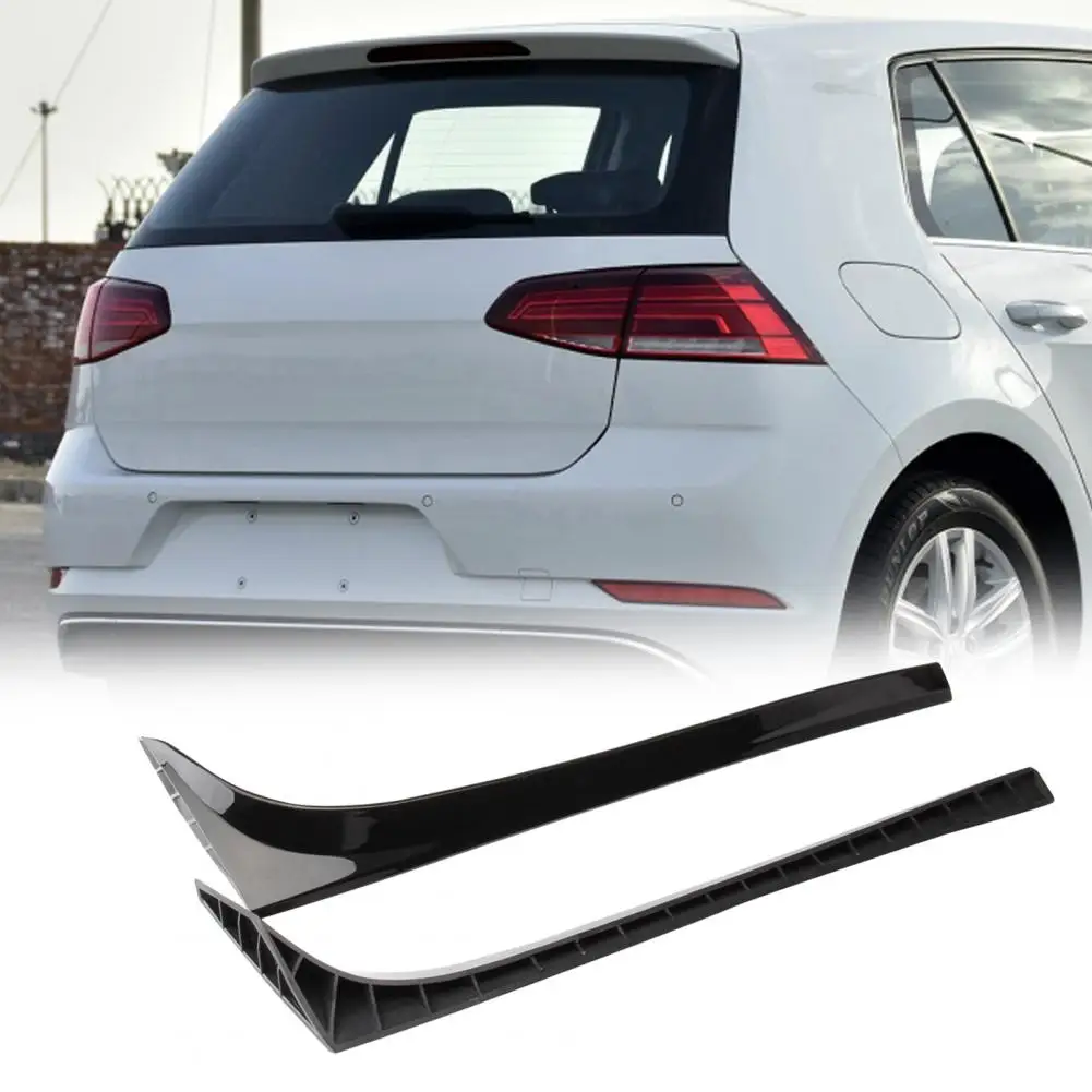 1 Pair Self-adhesive Car Side Rear Spoiler Modification Parts for VW Golf 7 MK7 2014-2018