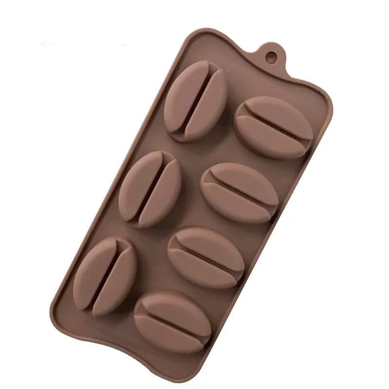 HMROVOOM 7 Coffee bean cake molds coffee bean molds baked ice molds