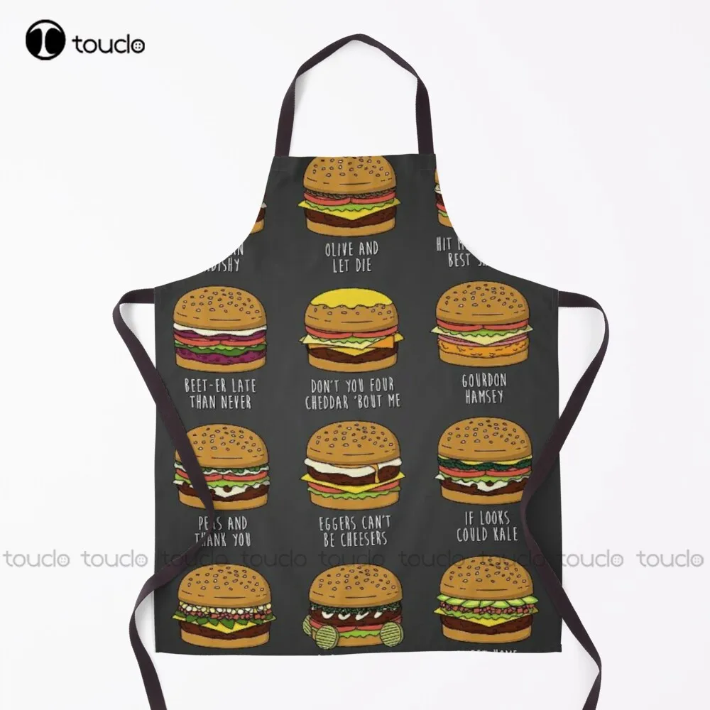 Burger Of The Day Apron Shop Apron For Women Men Unisex Adult Garden Kitchen Household Cleaning Custom Apron