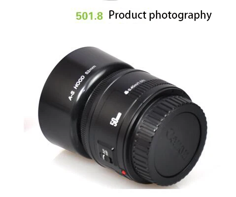 Menon 52Mm Camera Zonnekap 50 1.8 Licht Shield Canon Nikon Pentax Camera Ef 50 1.8D Vaste Focus Beschermende cover