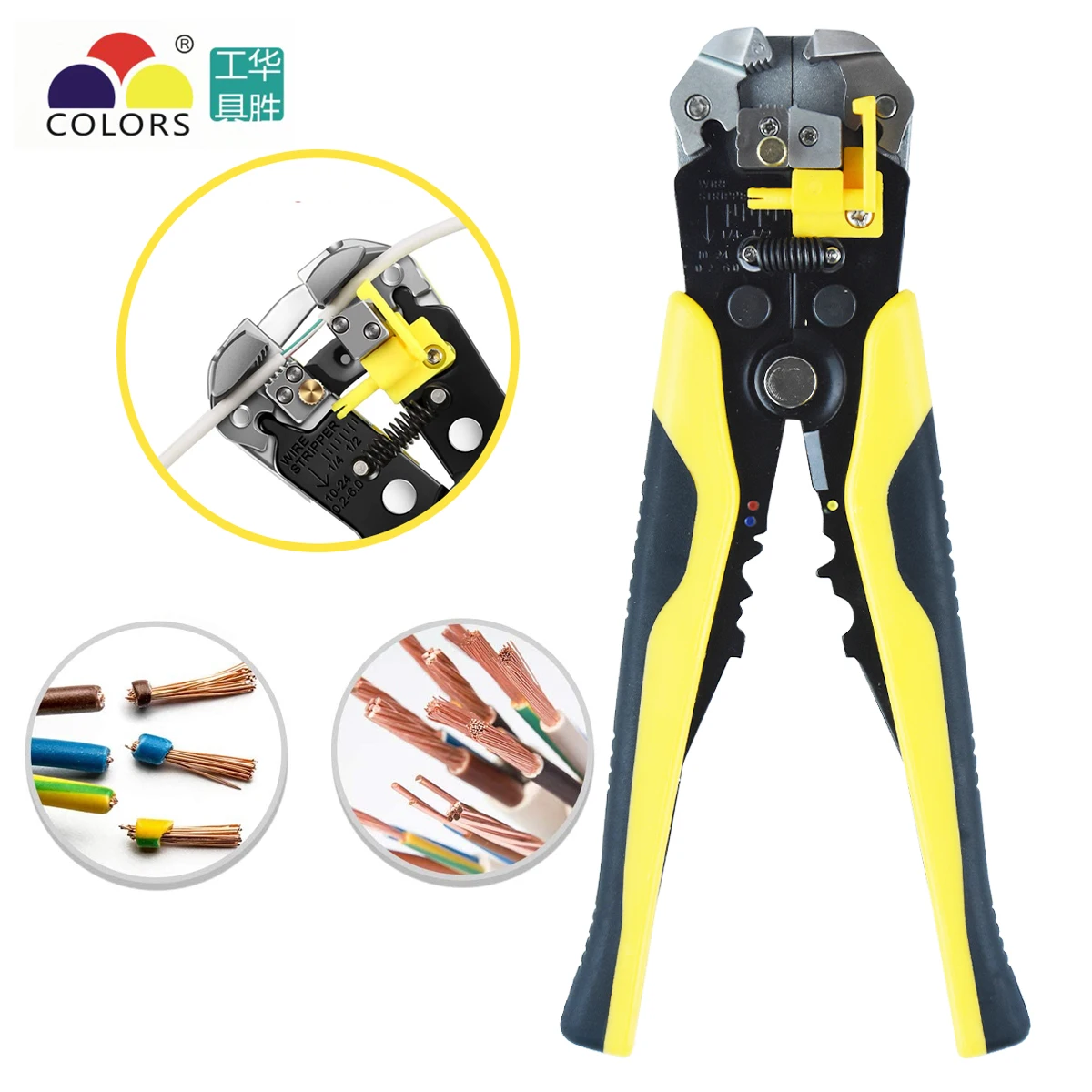 HS-D1 Self-Adjusting Insulation Wire Stripper For Stripping Wire From AWG 10-24Automatic Wire Stripping Tool/Cutting Pliers Tool