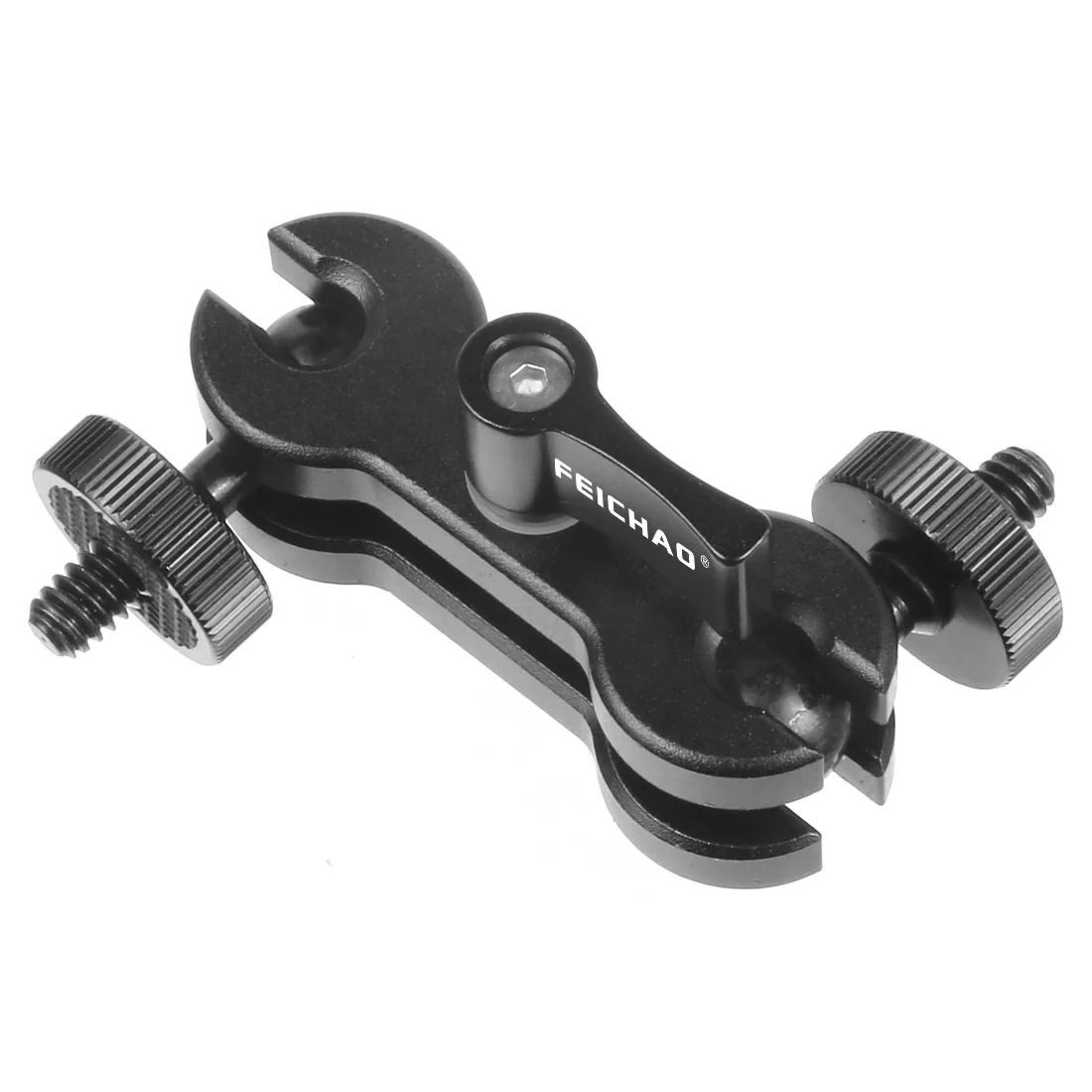 Podwójna Głowica Kulowa Magic Arm Uchwyt Statywu 1/4 Gałka Blokująca Statyw Światła do Monitora Lampy Błyskowej do GoPro 13 do DJI OSMO 360 do Insta360 X4