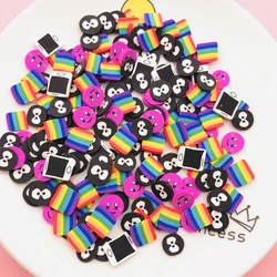 50g/Lot Hot Polymer Clay Miniature Game Player Sprinkle , Cute Dice Slice for Crafts Making, Phone Deco, DIY Scrapbooking