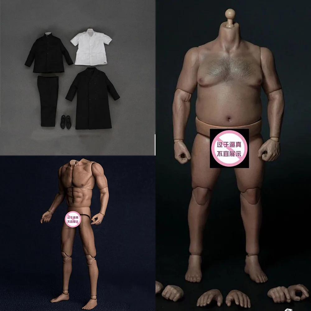 

WorldBox AT017/AT018 1/6 Scale Male Body Fat/Leptin Wide Shoulder People's Clothes for 12 inches Action Figure