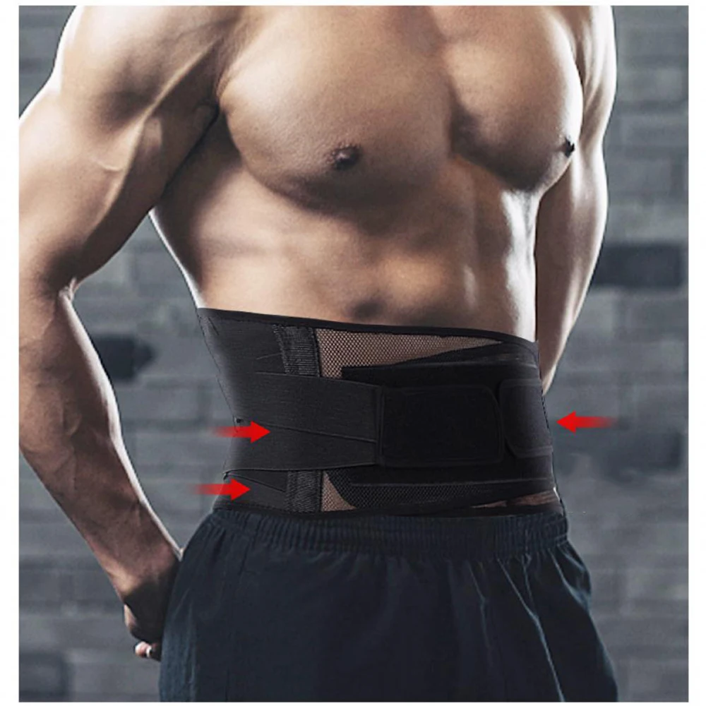 Man Abdominal Waist Support 5 Bones Belt Binder for Posture Corrector Cummerbunds Bodybuilding Waist Trainer Weight Lift Gym