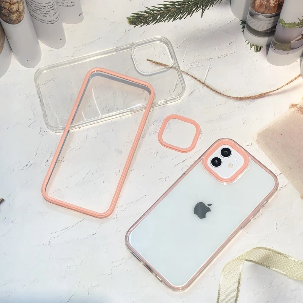 Candy Color Bumper Shockproof Trasparent Case For iPhone 13 Pro Max 12 Mini 11 6S 7 8 Plus XS XR X SE iPhone13 13Pro Clear Cover