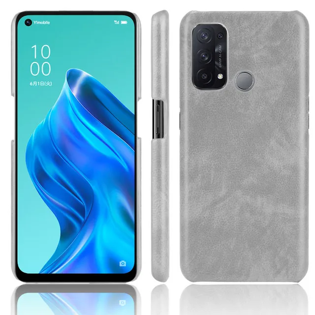 Oppo Reno 5A CPH2199 A101OP Case Litchi Skin PU Leather Hard Back