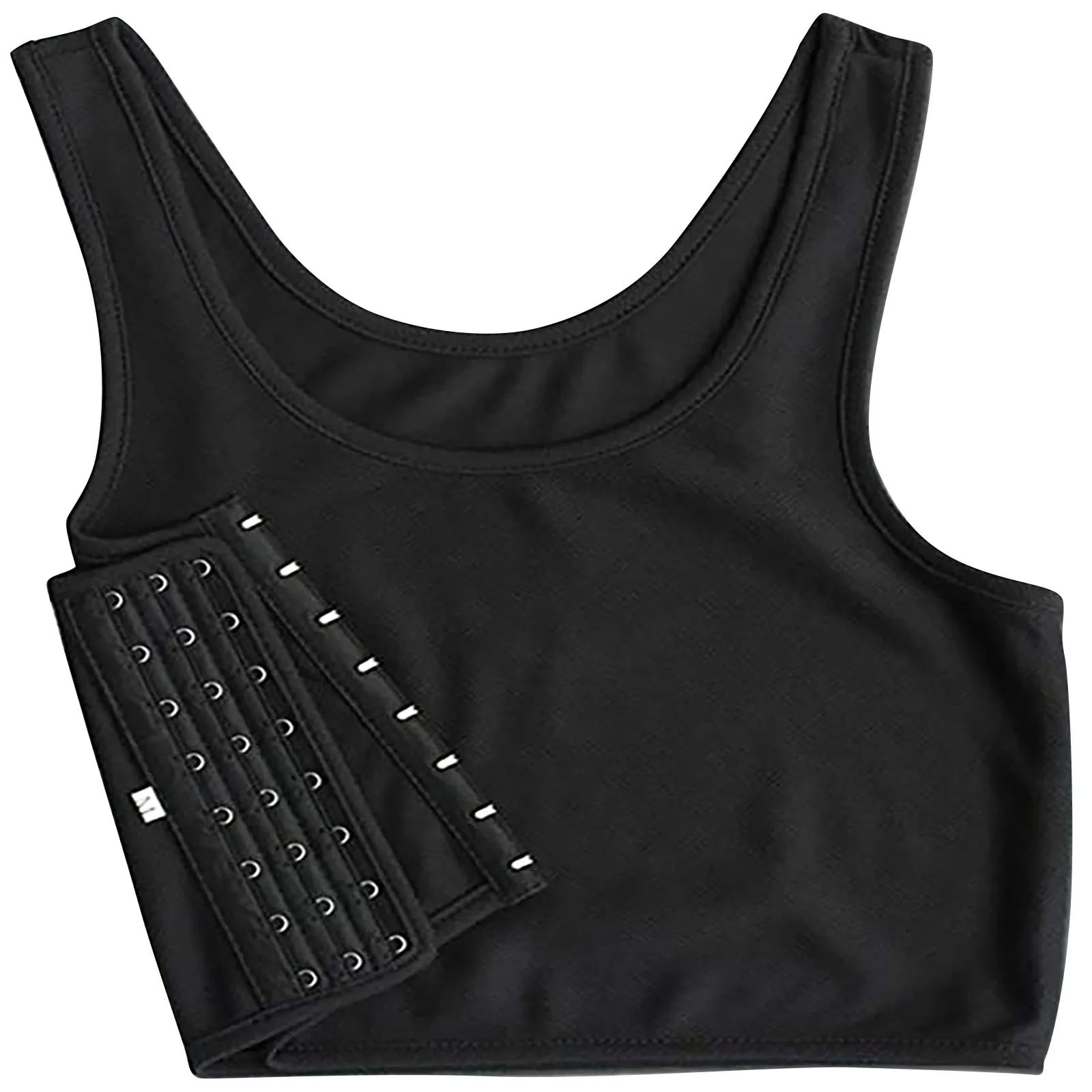 Tank Top Fashion Women Tank Tops Compression Chest Binder Streetwear Women Sleeveless Sexy Vest Solid Short Crop Tops 2021