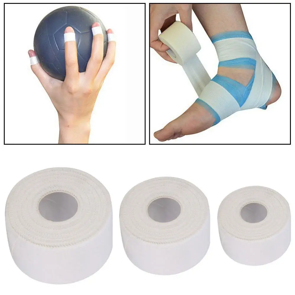 1 Roll Sport Tape Athletic Sport Training Finger Wrist Knee Cotton Joints Support Tape Knee Brace Support Compression Knee Pad