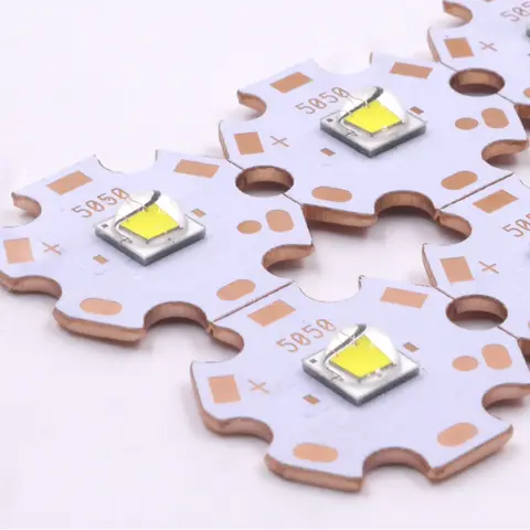 Luminus SST40 SST40.2 led eitter 15W 7000K cold white on 16mm/20mm DTP copper board with gasket