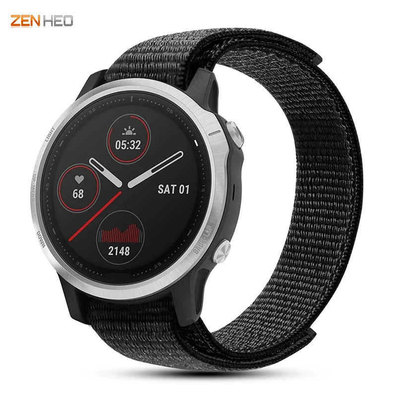 20/22/26mm Hook Loop Watch Band for Garmin Fenix 8 43/47/51mm Woven Nylon Strap For Garmin Fenix 7 7X 6 6X Pro 5 5X Plus