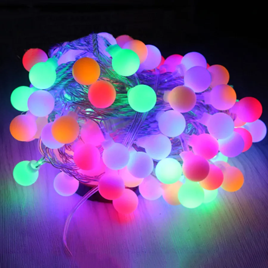 100M 800LED Globe Ball Christmas String Fairy Light Outdoor Garden Patio Backyard Wedding Villa Holiday Party Fairy Light