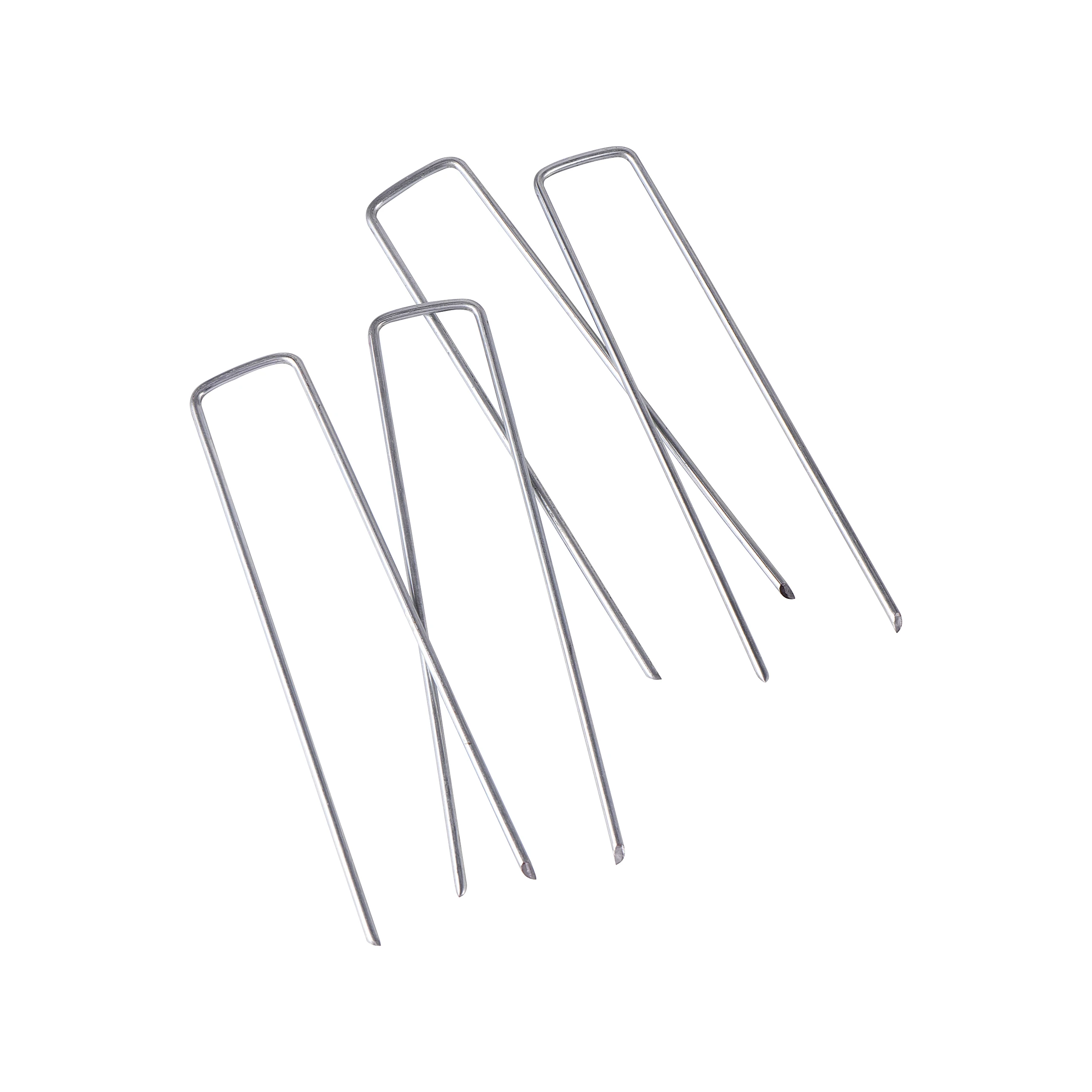 50Pcs Heavy Duty U Shape Garden Stakes Staple Securing Pegs Pins Anti-Rust For Securing Weed Barrier Fabric Landscape Fabric