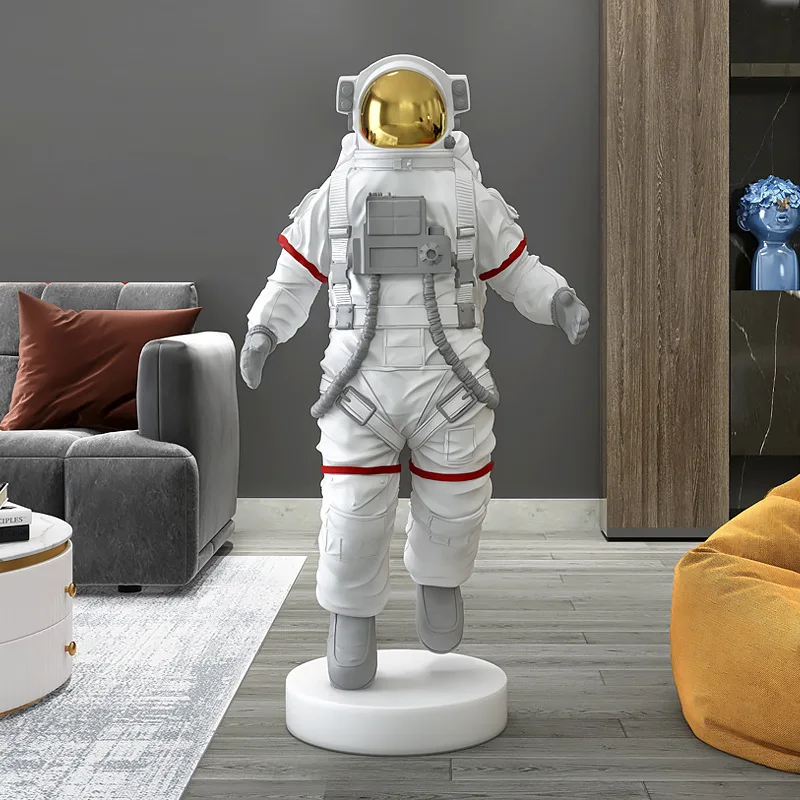 Imagem -06 - Astronauta Criativo para Sala de Estar Bem-vindo Decoração de Piso Grande ao Lado do Home Acessórios