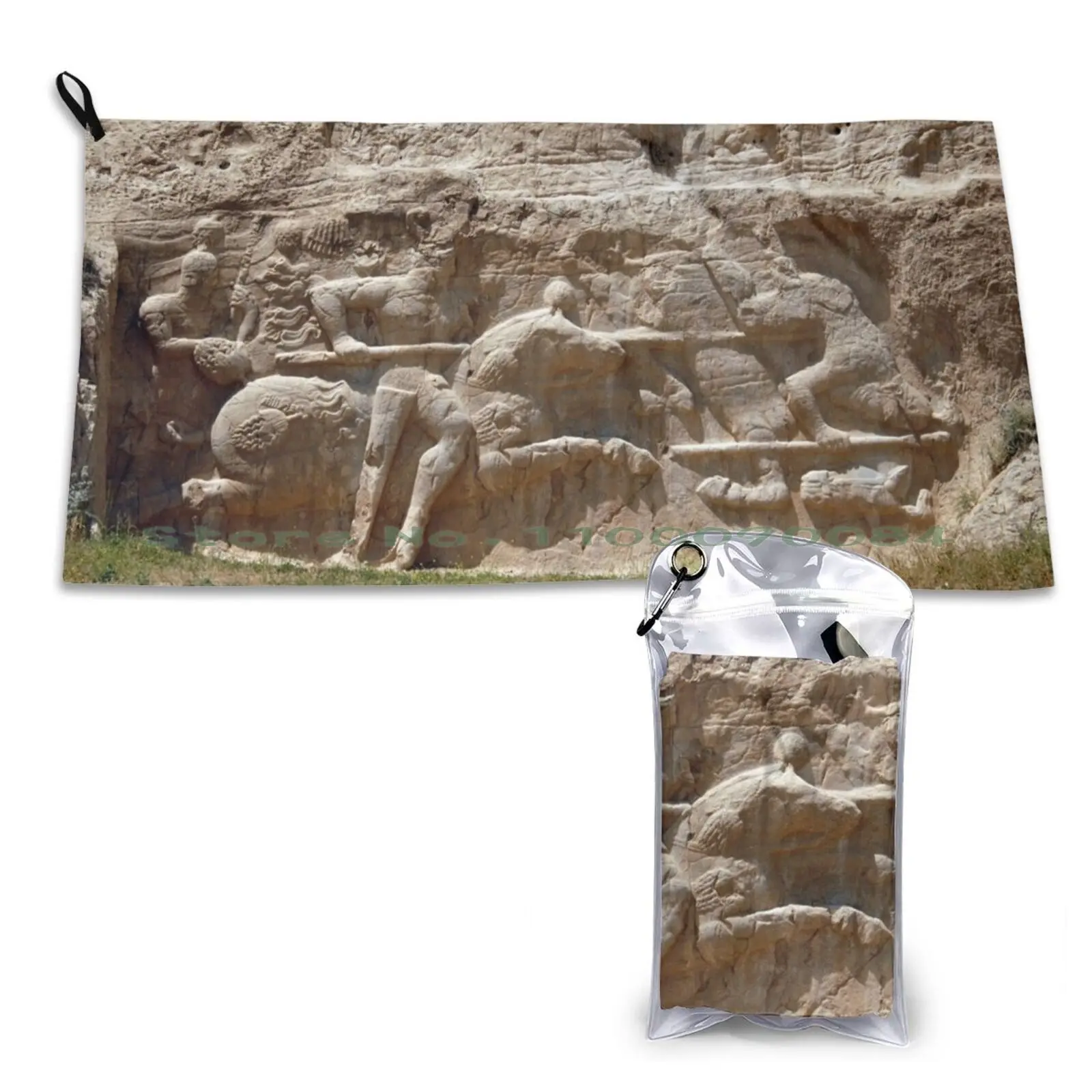 Persian Knights Equestrian Relief , Naqsh-E Rostam , Persia , Iran Quick Dry Towel Gym Sports Bath Portable Rem Ram Emilia Sexy