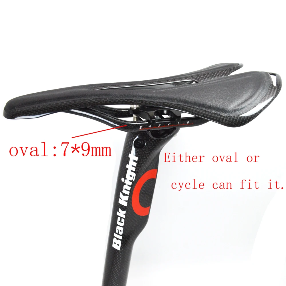 Black Knight AERO Carbon Fiber Road Bicycle Seat Post, MTB Mountain Bike Seatpost, Cycling Parts, 31.6mm, 30.8mm, 27.2mm