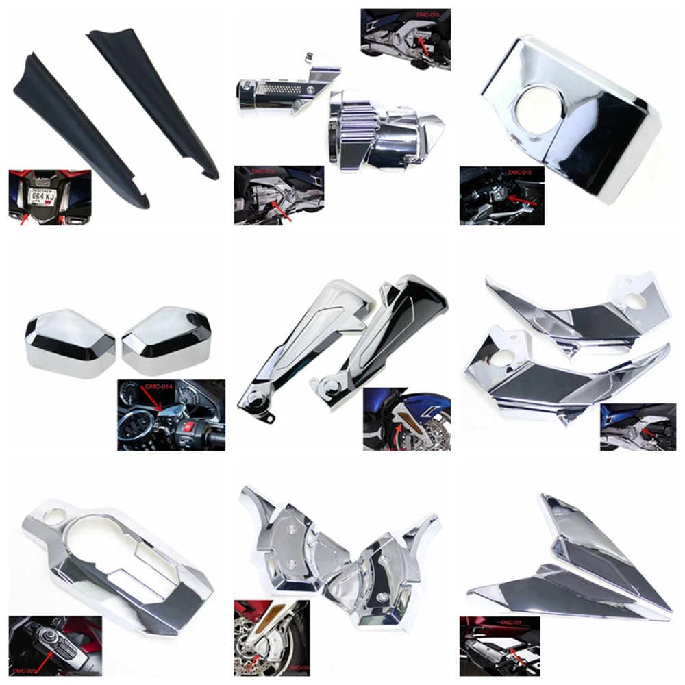 Motorcycle Chrome Fairing  For HONDA Goldwing GL1800 2018-2022 ABS Plastic Chrome Modified Parts