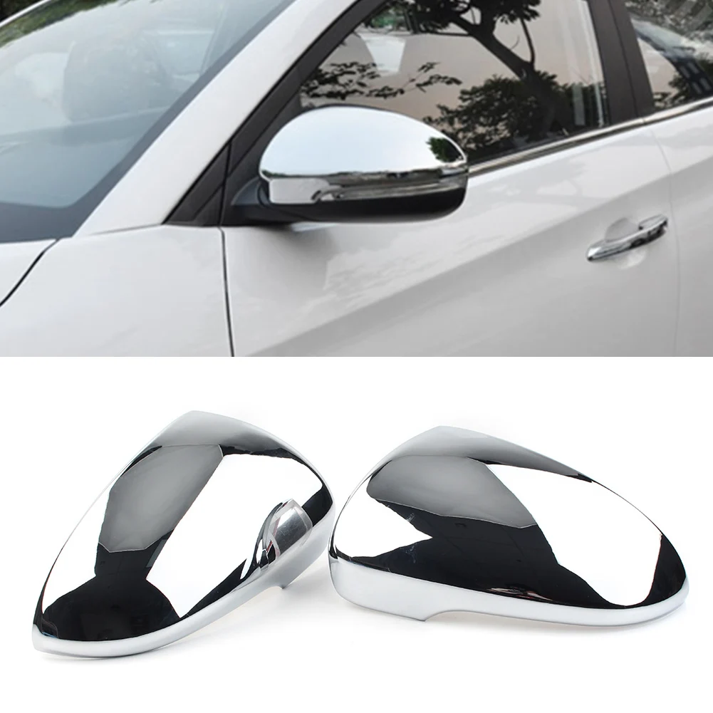 

Chrome Car Rear View Mirror Door Side Mirrors Trim Cover 1Pair For Hyundai Tucson 2015 2016 2017 2018 2019 2020