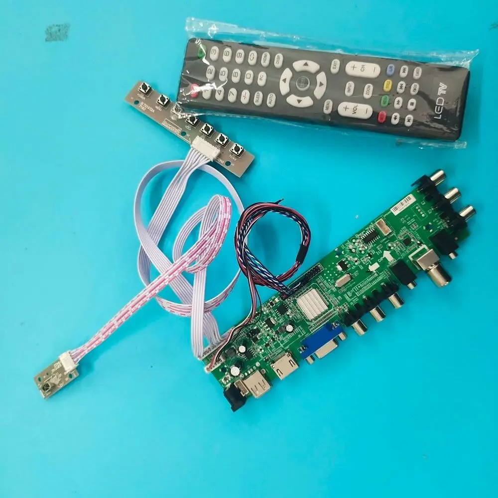 

Controller board Kit for B173RW01 V2 B173RW01 DVB-T DVB 40pin 1600X900 Signal digital TV LVDS USB HDMI VGA AV LED 17.3"