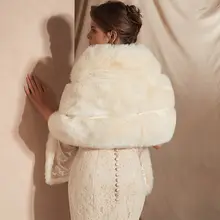 Winter Bridal Faux Fur Bolero #5