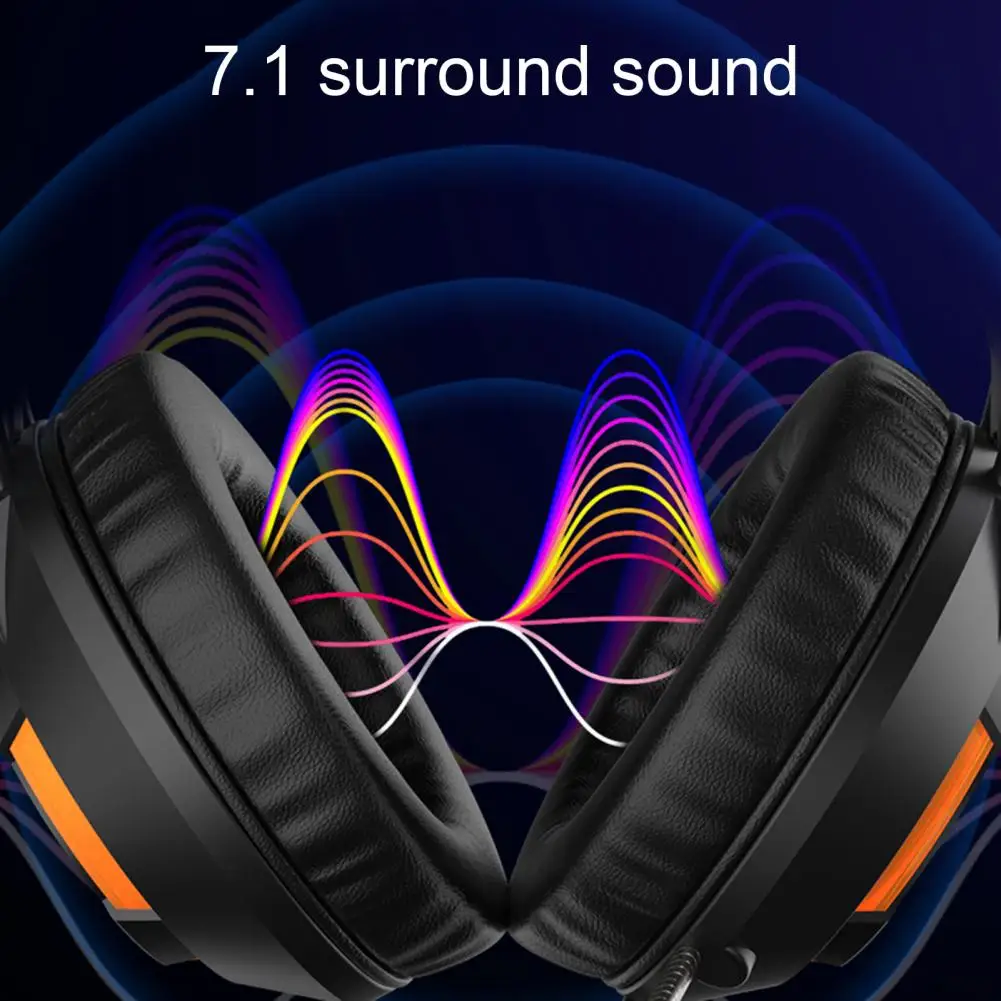 AJAZZ-auriculares con sonido envolvente 3,5 para videojuegos, cascos portátiles, de larga duración, para escritorio, 7,1mm