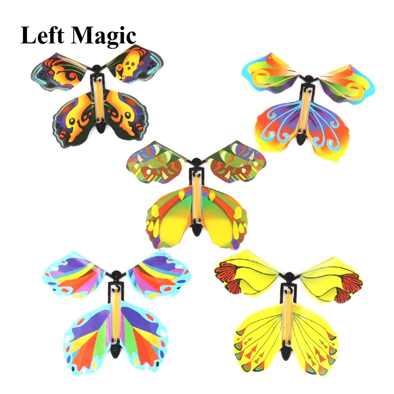 10 Pcs Magic Flying Butterfly Little Magic Tricks Funny Surprise Joke Toys For Children Surprising Prank Joke Mystical