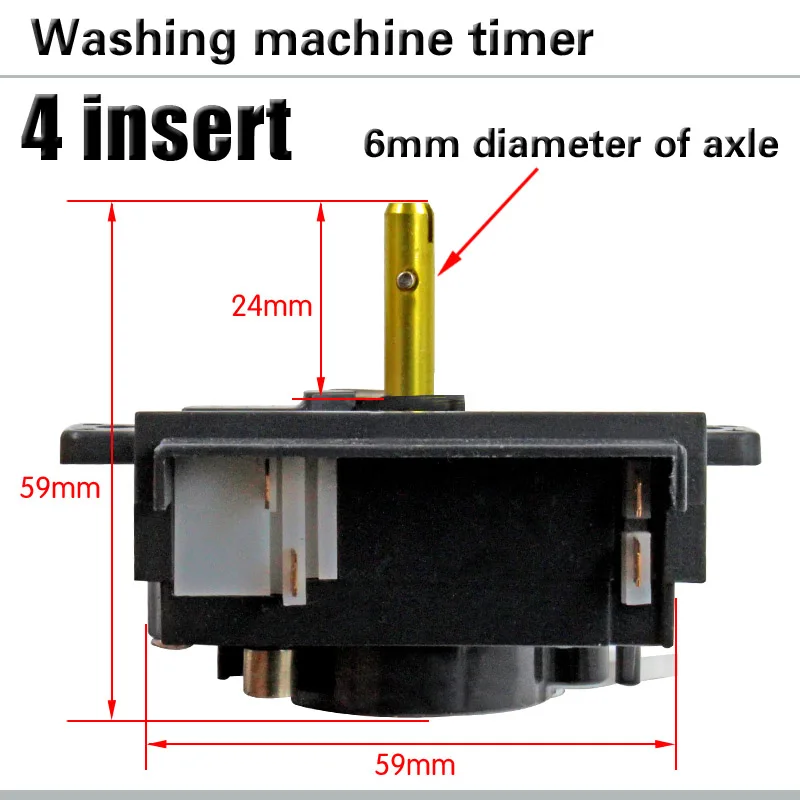 Semi-automatic two-cylinder washing machine timer 4 insert 40 degree timer