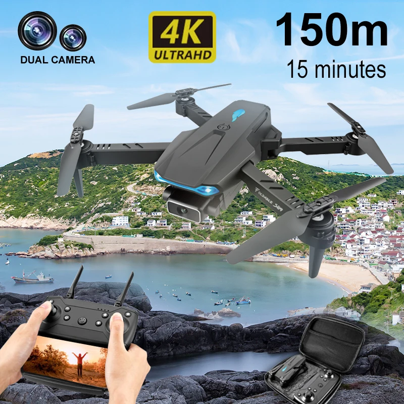 Dropship S89 pro Drone 4k HD Dual Camera 1080P WiFi Fpv Visual Positioning  Dron Height Preservation Rc Quadcopter VS V4 Drone