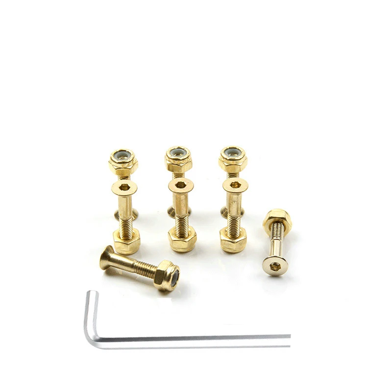 17pcs 25mm or 29mm Skateboard hardware with L tools Skateboard deck bolts and screws Hexagon Head