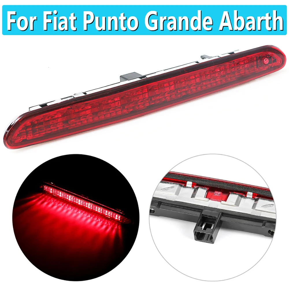 

51974522 For Fiat Grande Punto Evo Punto Abarth 2012 2013 2014 2015 2016 2017 2018 2019 Car Red Rear Tail Third Brake Stop Light