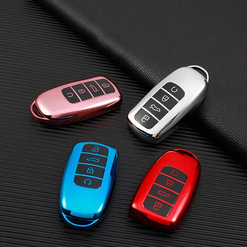 For Chery Jaecoo J7 Jaecoo J8 2024  Key Case Cover New Soft TPU 4 Buttons Remote Control Protect Durable Accessories