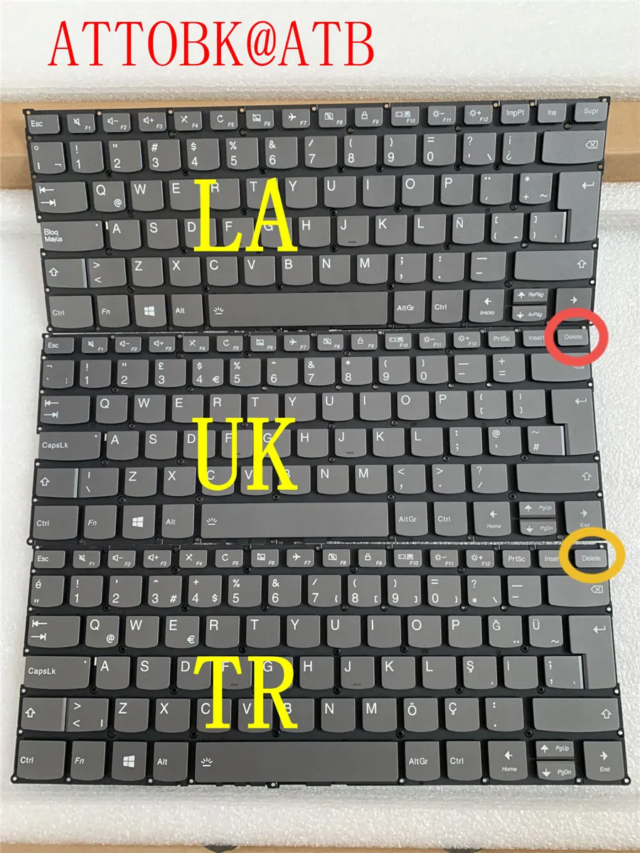 Nowy US/LA/UK/TR/RU/AR Lenovo IdeaPad V340-14-IML C340-14IWL C340-14API Flex14 81SQ C740-14IML S740-14IIL klawiatura z podświetleniem