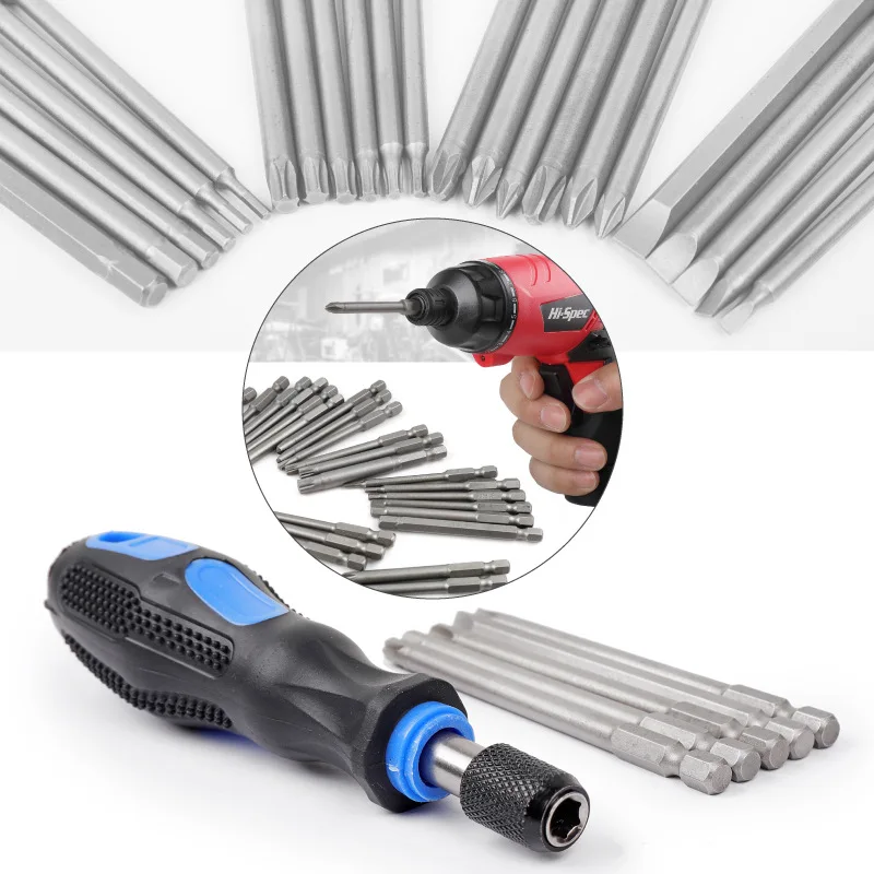 Phillips Multifunctional Lengthening Screwdriver Set Slotted Electric Screwdriver Hand Tool Set 24 in 1