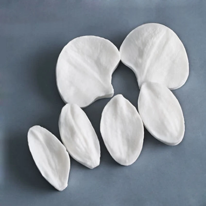 Phalaenopsis Petals Moulds Fondant Cakes Decor Tools Silicone Molds Sugarcrafts Chocolate Baking Tools For Cakes Gumpaste Form