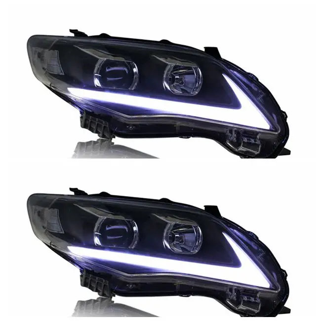 Factory Manufacturing for Car Headlamp for Corolla 2011-2013 LED Light Bar DRL Plug And Play New Design