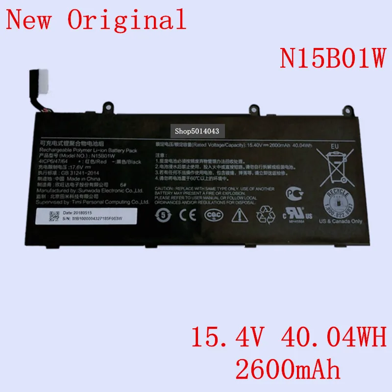 New Original Laptop Li-ion Battery N15B01W for Xiaomi Xiao Mi Ruby 15.6