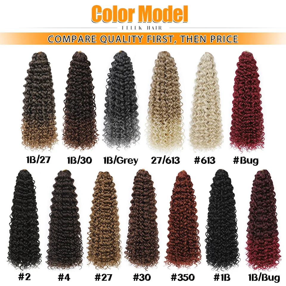 Ocean Wave Braiding Synthetic Hair Extensions Crochet Braids Afro Curls Ombre Mazo Curly BlondeTwist Braid Afrokudri For Girls