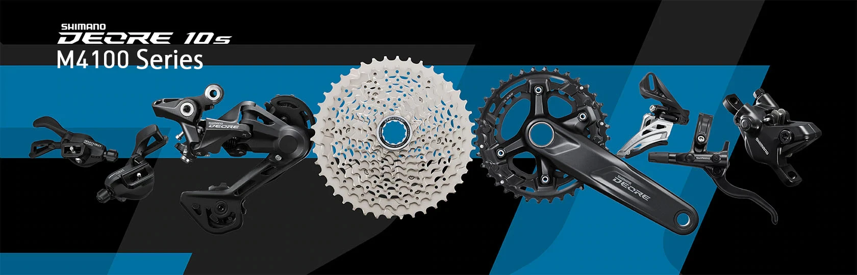 SHIMANO DEORE M4100 10v Cassette Sprocket CS-M4100-10 10-Speed - HYPERGLIDE -11-46T, 11-42TOriginal
