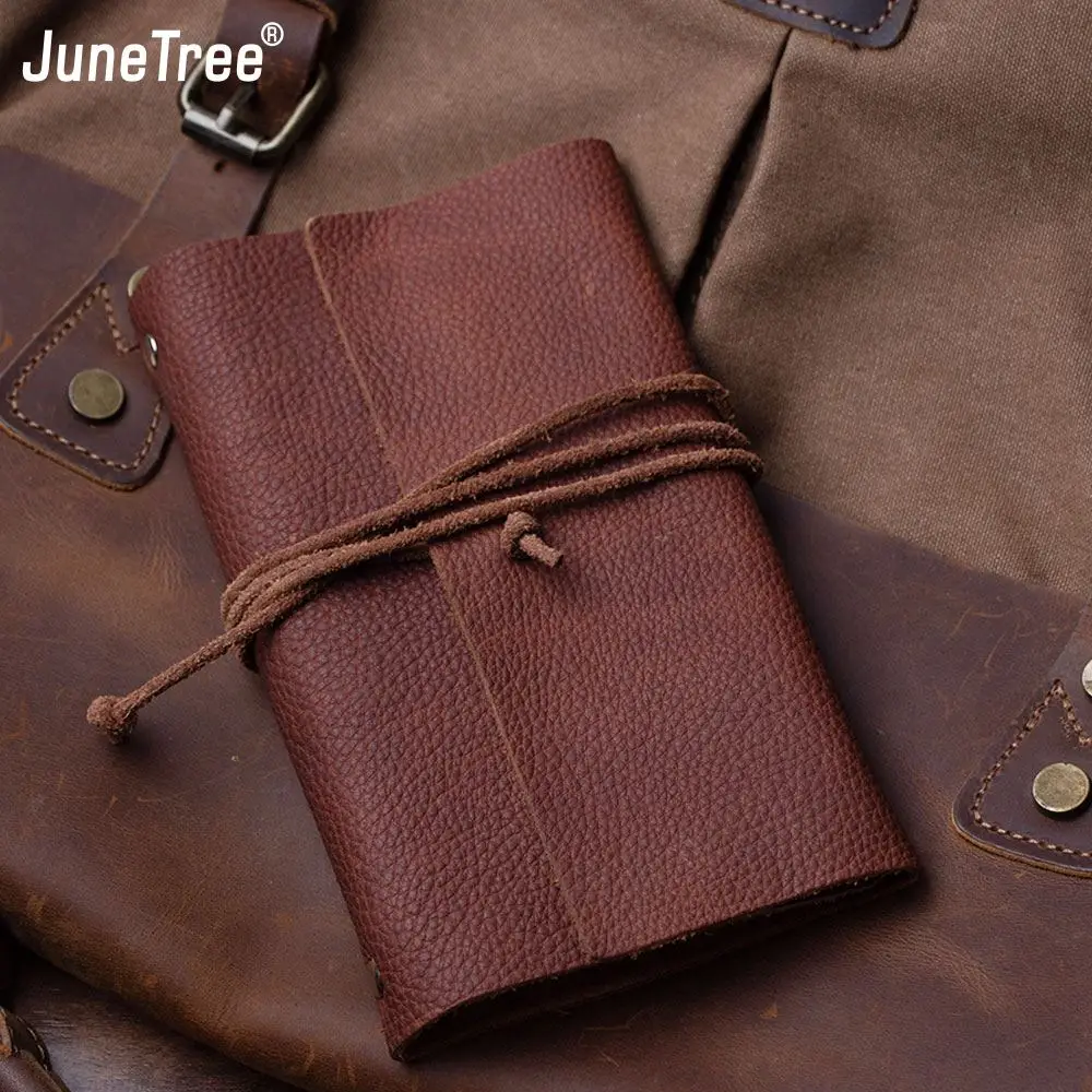 100% Genuine Leather Notebook Planner Book Cover Korea stationery leather notepad diary Original Journal Drawing Sketchbook