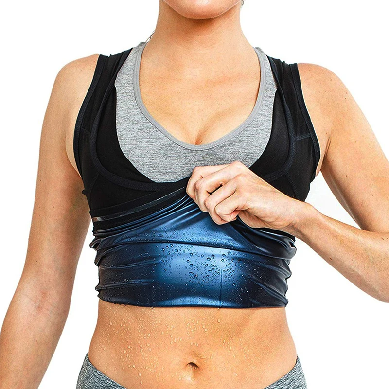 Sweat Sauna Suits for Women Vest Pants Slimming Belt Body Shaper Waist Trainer Shapewear Workout Fitness Corset Fat Burning