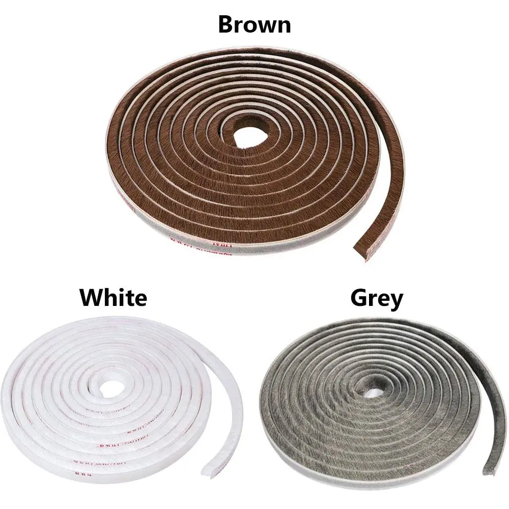 5m Home Window Windproof Tape Door Strip Gadgets Self Adhesive Sealing Strip Door And Window Seal Pile Weatherstrip