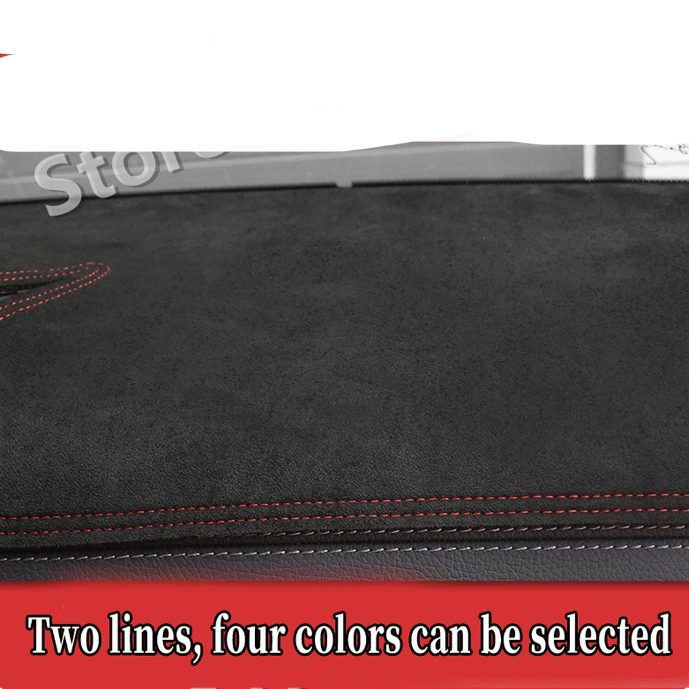 Car-styling Suede Leather Dashmat Dashboard Cover Dash Mat Accessory Carpet For Honda Civic Type-R EP3 2002 2003 2004 2005