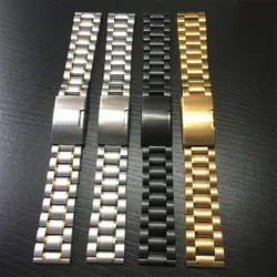 14mm 16mm 18mm 19mm 20mm 21mm 22mm 23mm 24mm 26mm Universal Watchband Solid Stainless Steel Wrist Strap For Seiko Watch Band