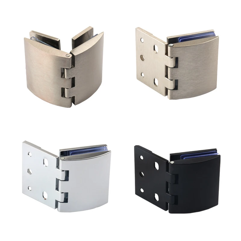 Brand New 4PCS Zinc Alloy Cabinet Hinges Shopping Mall Jewelry Display Wine Cabinet Door Hinges for 6~8mm